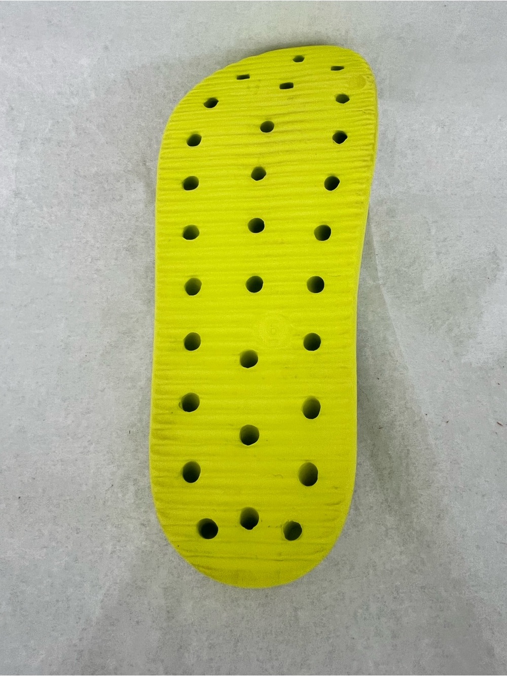 Neon Yellow/Green Slide Sandals for Women - Cushioned Platform Comfort - Picture 7 of 7